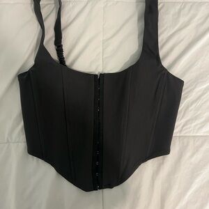 Dark Grey Corset Top